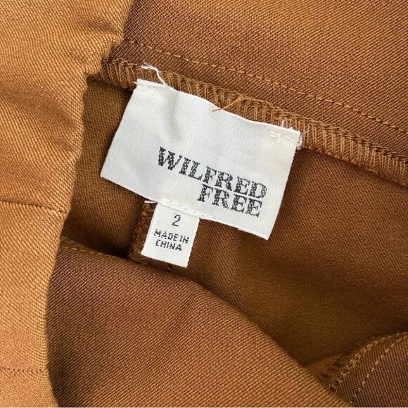 NWT Wilfred Free Aritzia Daria Pant in Cigar Tan Size 2 - Picture 3 of 8